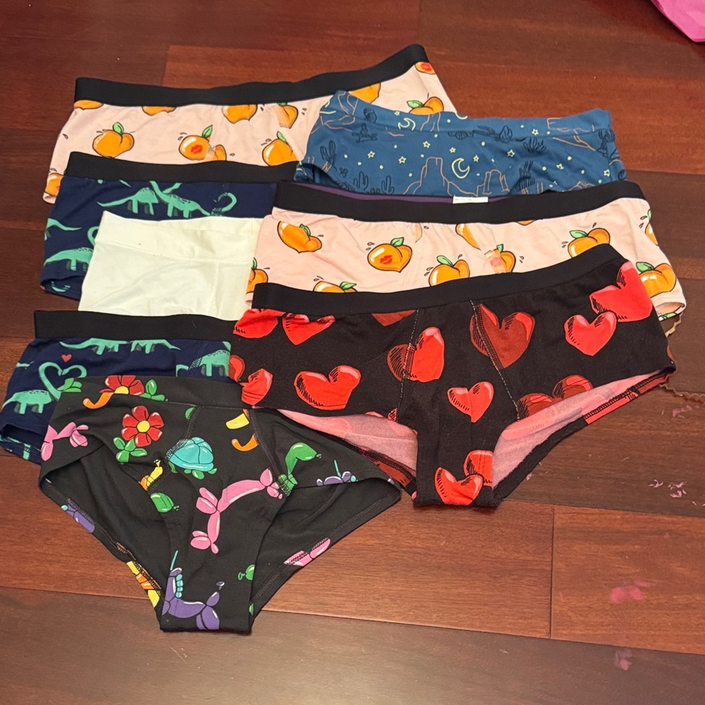 MeUndies Women's Colorful Panties 8 Pair XS